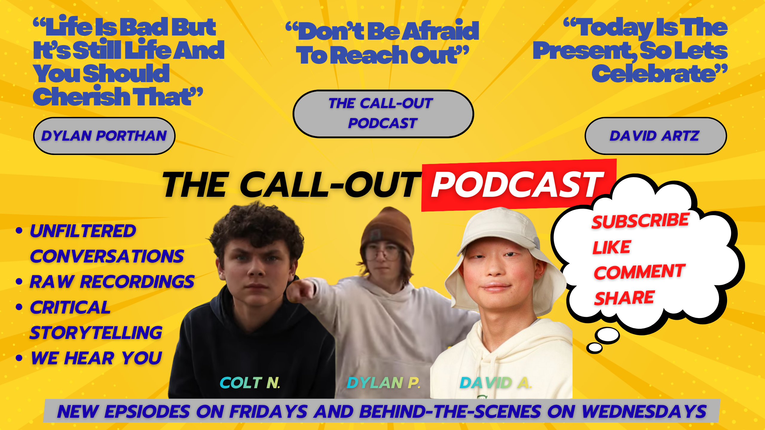 The Call-Out Podcast Banner (Mobile): Unfiltered conversations.